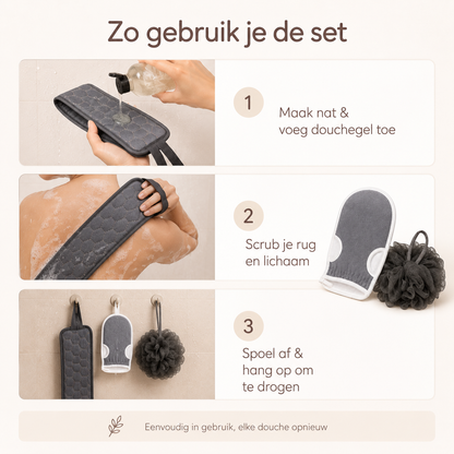 PureReach™ Doucheset – Een zachte, frisse huid van top tot teen.