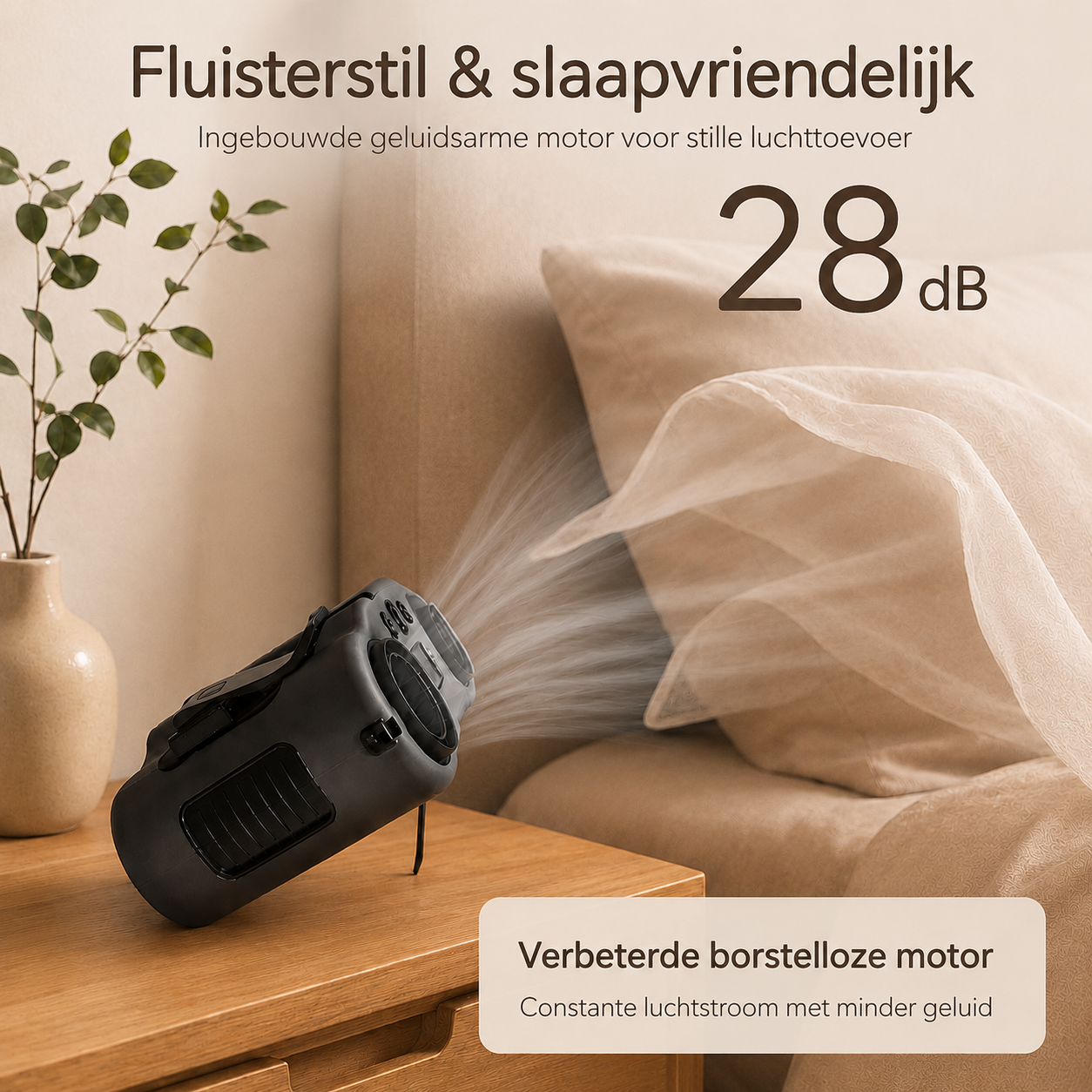 CoolClip™ Tailleventilator – Handsfree verkoeling op warme dagen.
