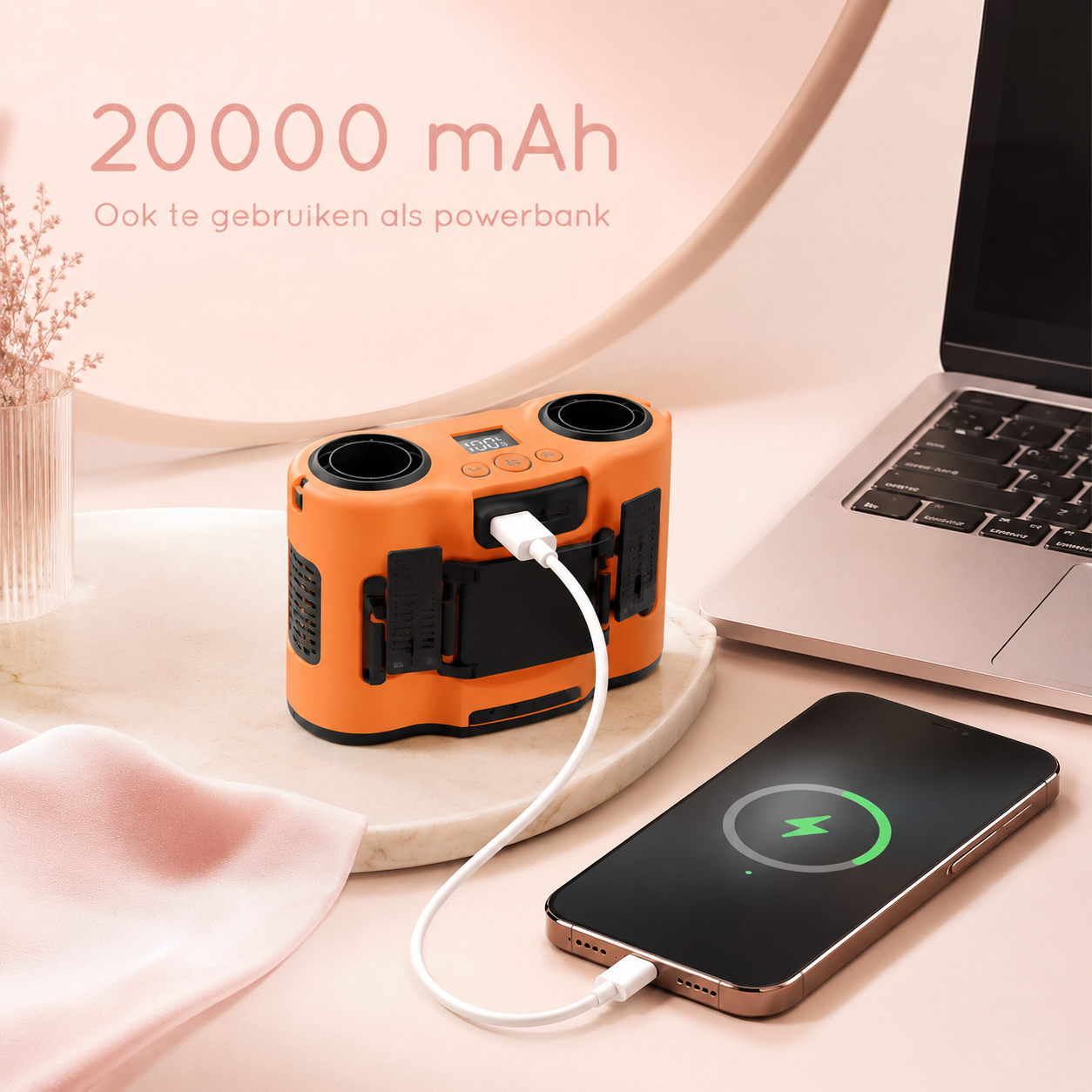 CoolClip™ Tailleventilator – Handsfree verkoeling op warme dagen.