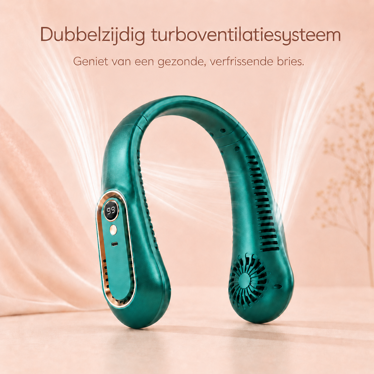 CoolWave™ Nekventilator – Frisse verkoeling, waar je ook bent.