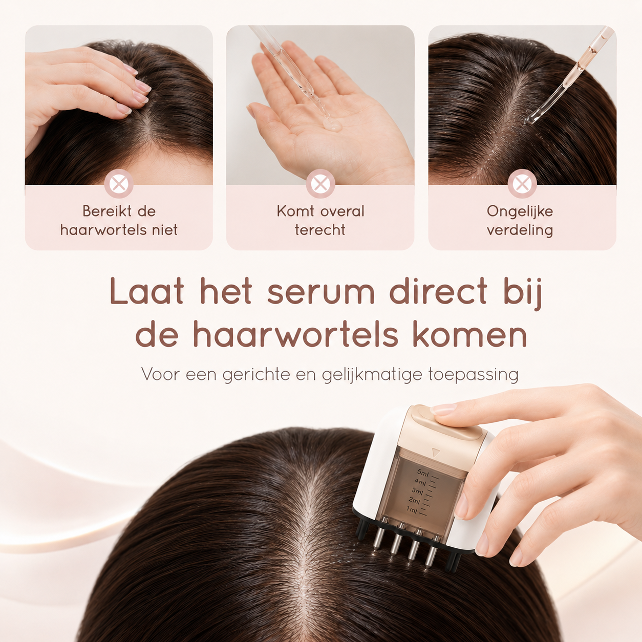 ScalpCare™ Applicator – Gerichte verzorging, gelijkmatige verdeling.