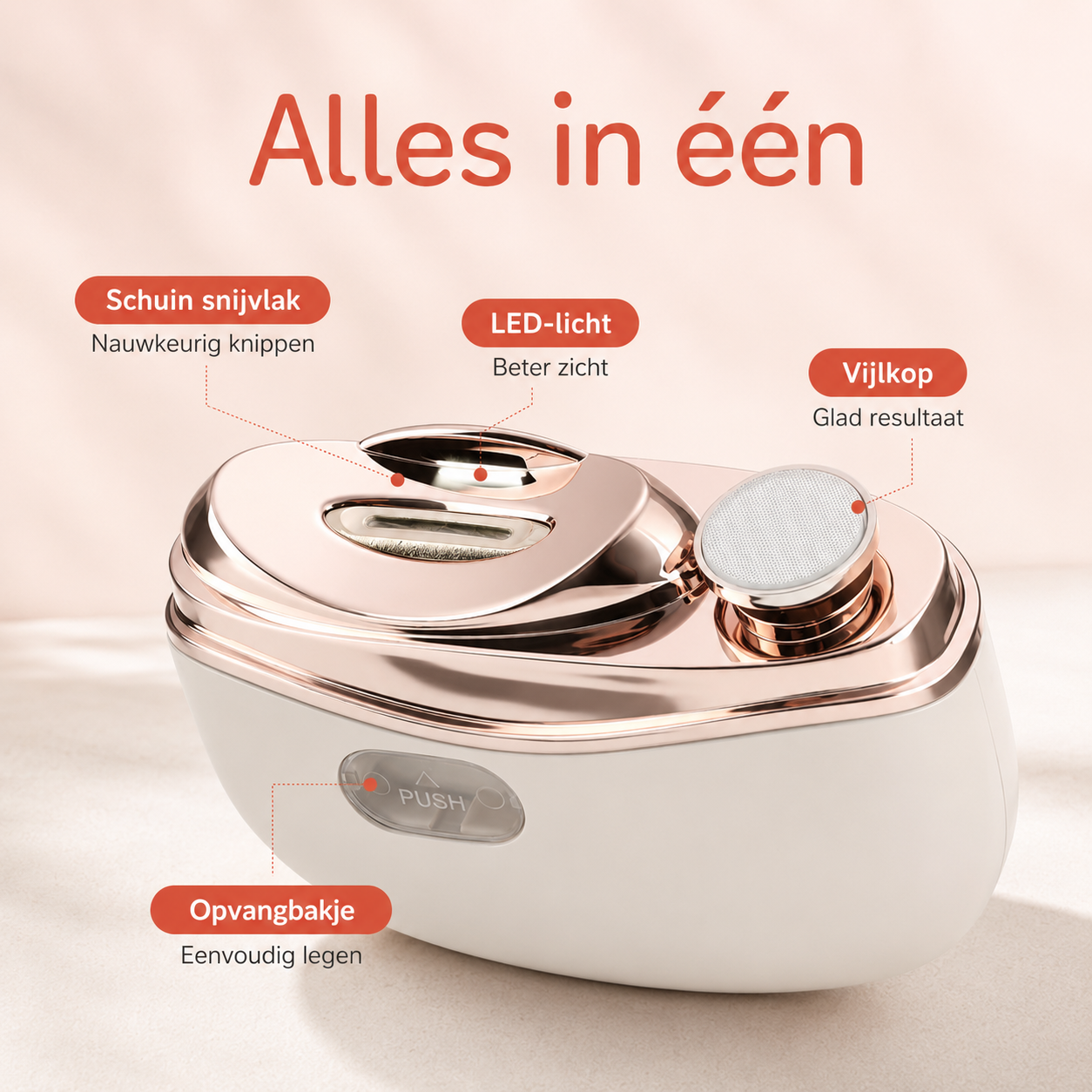 EasyNail™ Nagelverzorger — Laat het apparaat het werk doen.