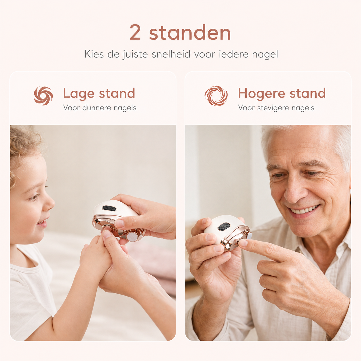 EasyNail™ Nagelverzorger — Laat het apparaat het werk doen.
