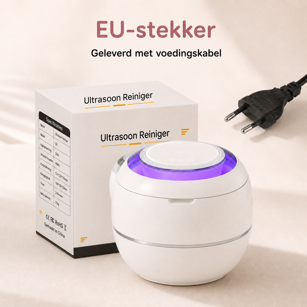 CleanDent™ Ultrasone Gebitsreiniger — Grondige reiniging.
