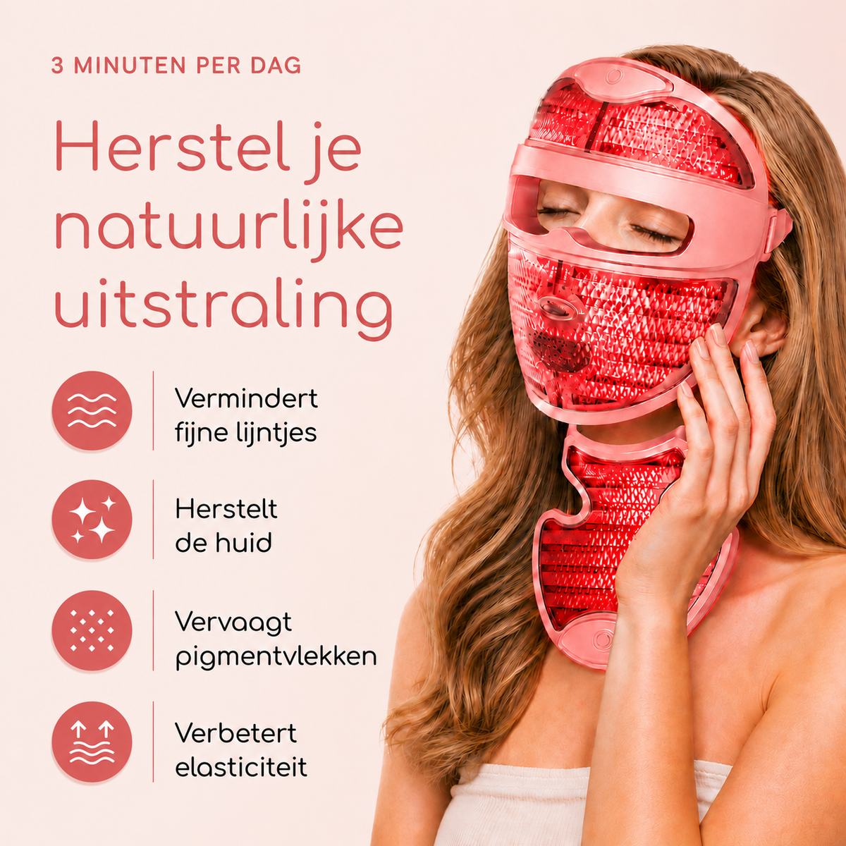 LumiLift™ Face & Neck Mask – Zie er weer zo fris uit als je je voelt.