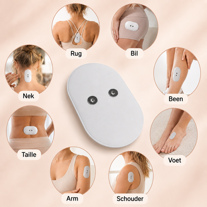 PulseRelief™ Massage Patch — Ontspanning binnen handbereik.