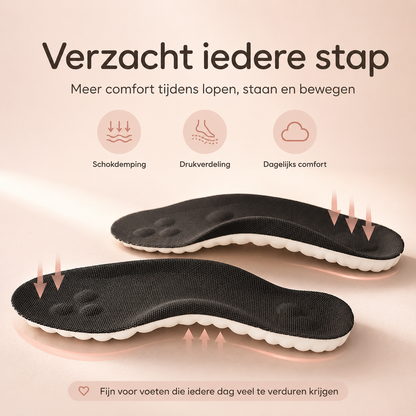 StepRelief™ Comfortzolen — Meer steun. Minder vermoeide voeten.