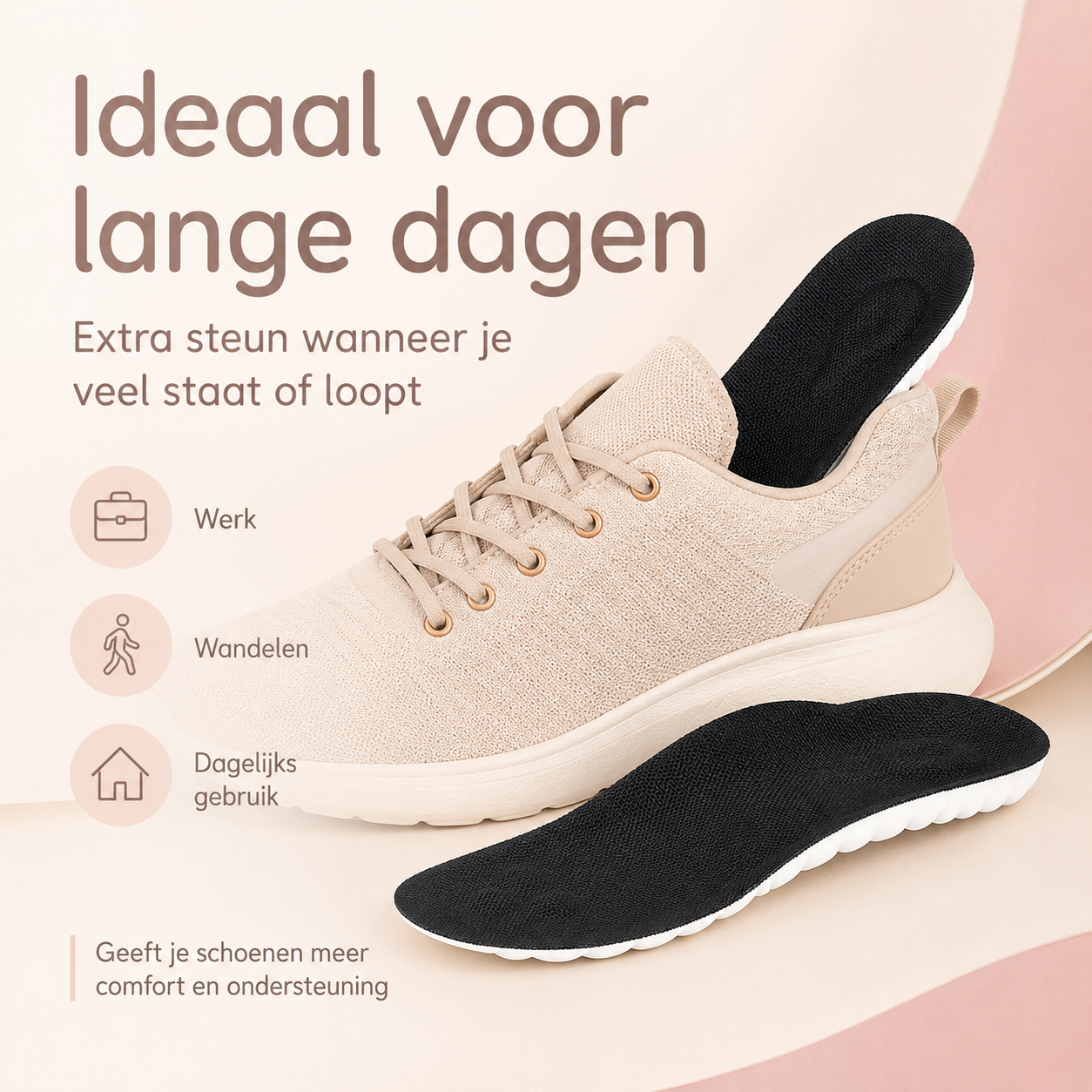 StepRelief™ Comfortzolen — Meer steun. Minder vermoeide voeten.