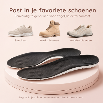 StepRelief™ Comfortzolen — Meer steun. Minder vermoeide voeten.
