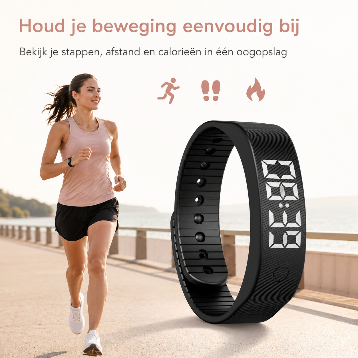 Movira™ Activiteitsarmband — Zie je stappen. Voel je vooruitgang.