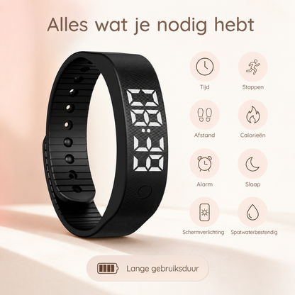 Movira™ Activiteitsarmband — Zie je stappen. Voel je vooruitgang.