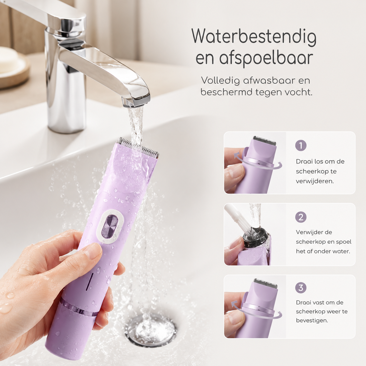 SilkEase™ 2-in-1 Damestrimmer — Voor snel en zacht bijwerken.