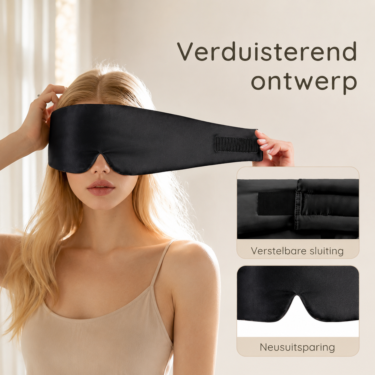 SilkShade™ Zijden Slaapmasker — Maak het donker wanneer jij wilt slapen.