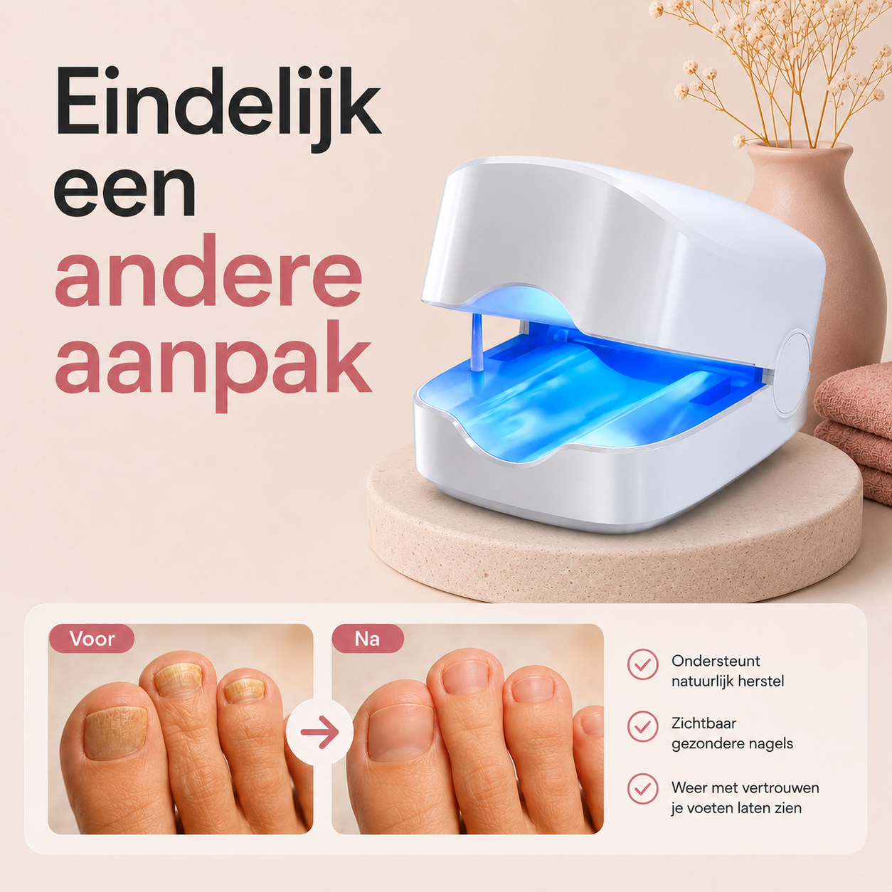LumiNailRestore™ Nagelhersteller – Gezonde nagels zonder schaamte.