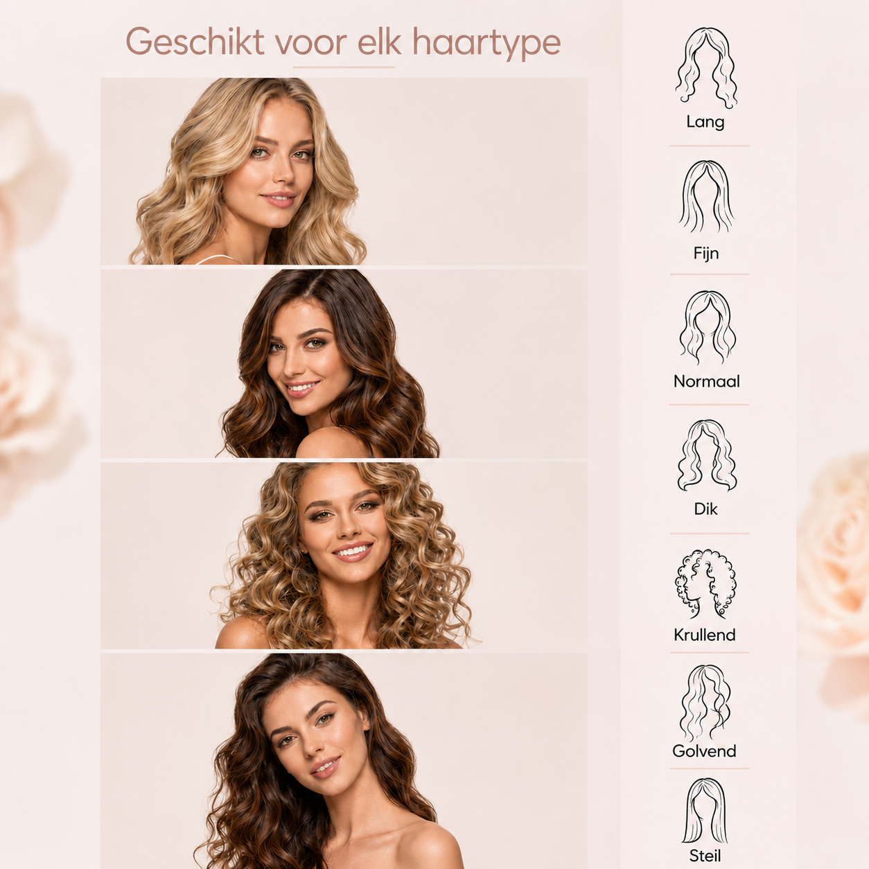 DreamCurls™ Heatless Curls Set – Volle krullen zonder moeite.