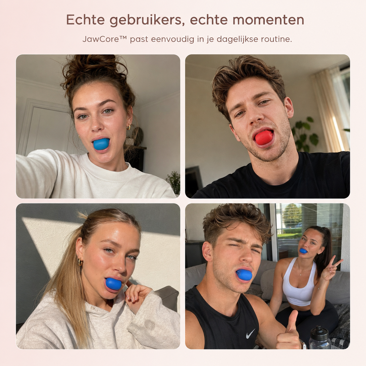 JawCore™ Kaaktrainer – Voor gerichte training van je kauwspieren.