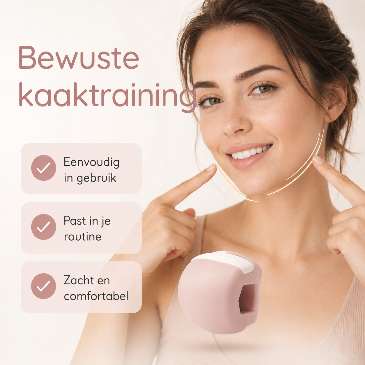 JawCore™ Kaaktrainer – Voor gerichte training van je kauwspieren.