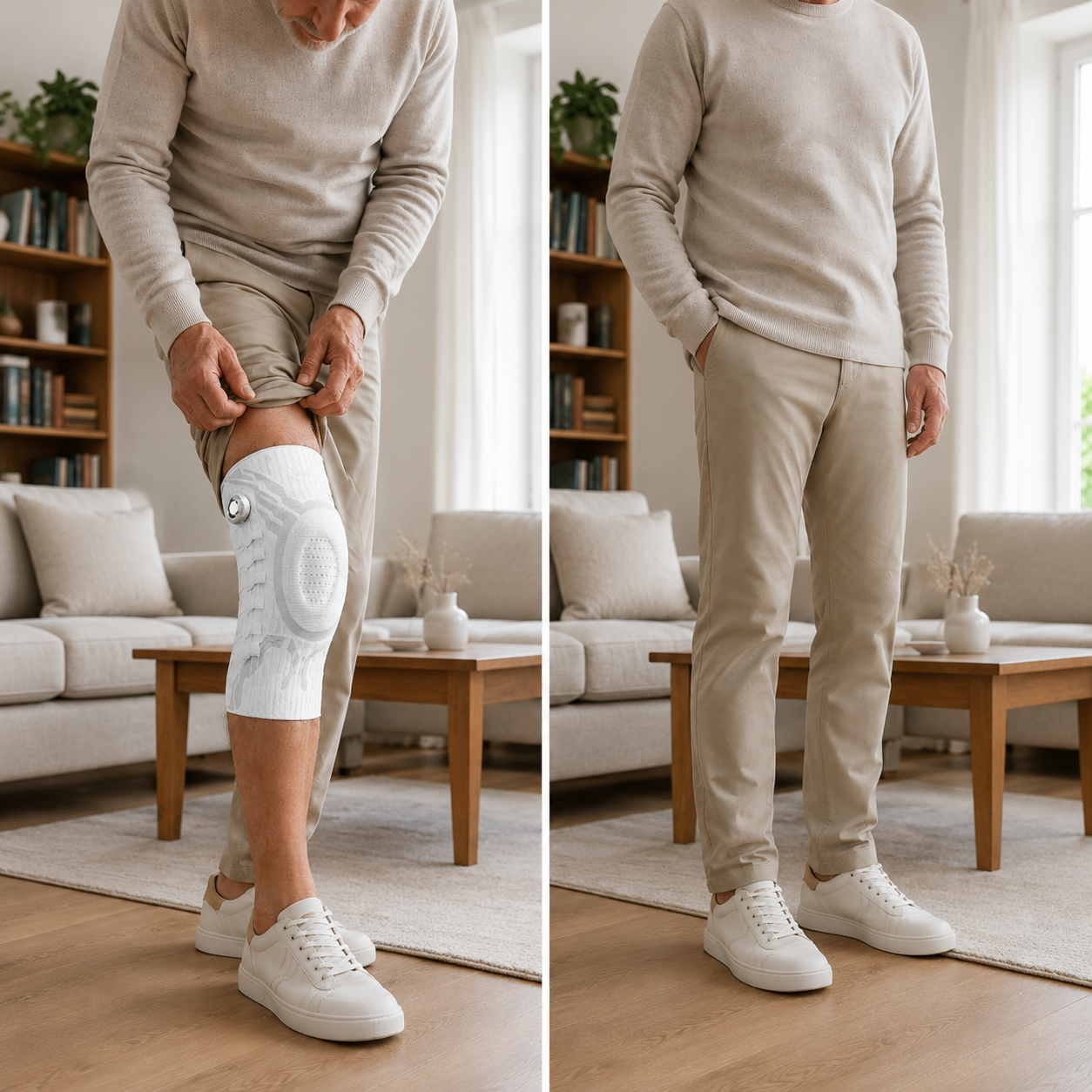 StepSure™ Kniebrace – Blijf bewegen. Voel meer steun. Stap met meer vertrouwen.