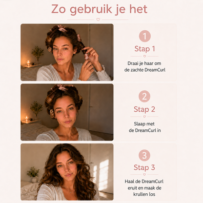 DreamCurls™ Heatless Curls Set – Volle krullen zonder moeite.
