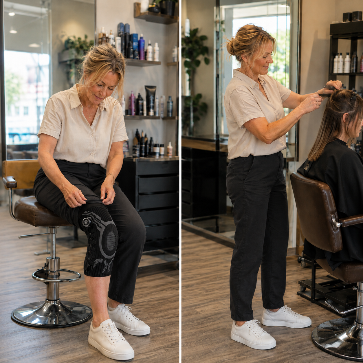 StepSure™ Kniebrace – Blijf bewegen. Voel meer steun. Stap met meer vertrouwen.