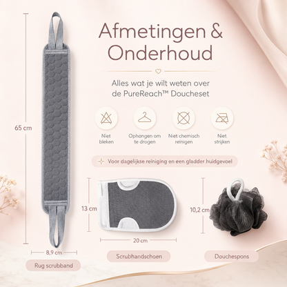 PureReach™ Doucheset – Een zachte, frisse huid van top tot teen.