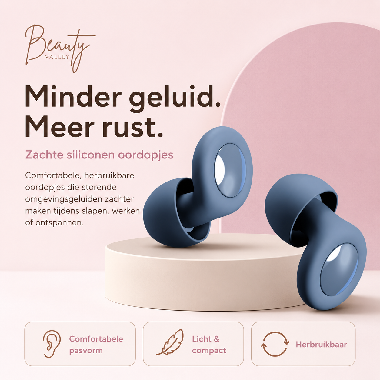CalmLoop™ Ear Plugs — Minder geluid, meer rust.