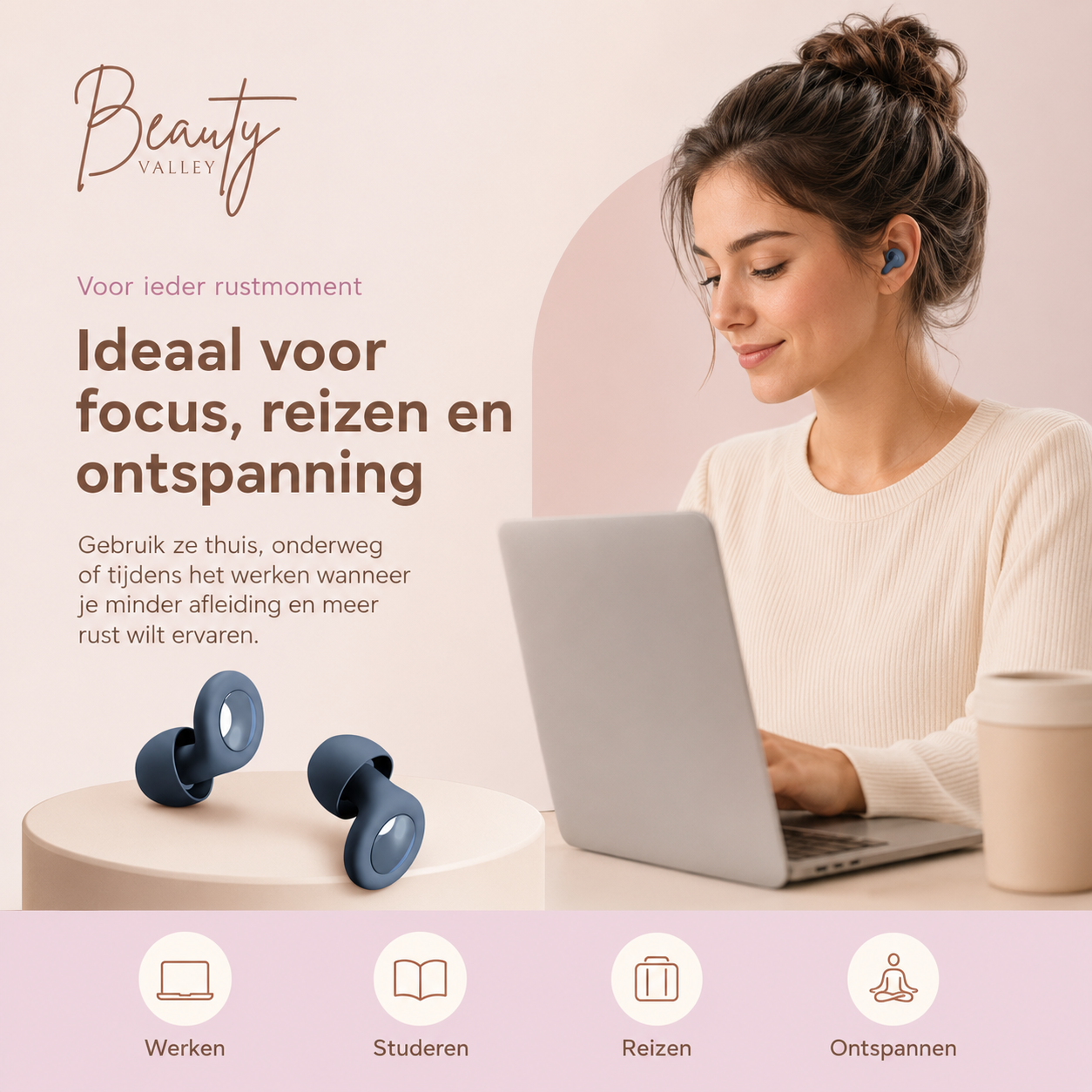 CalmLoop™ Ear Plugs — Minder geluid, meer rust.