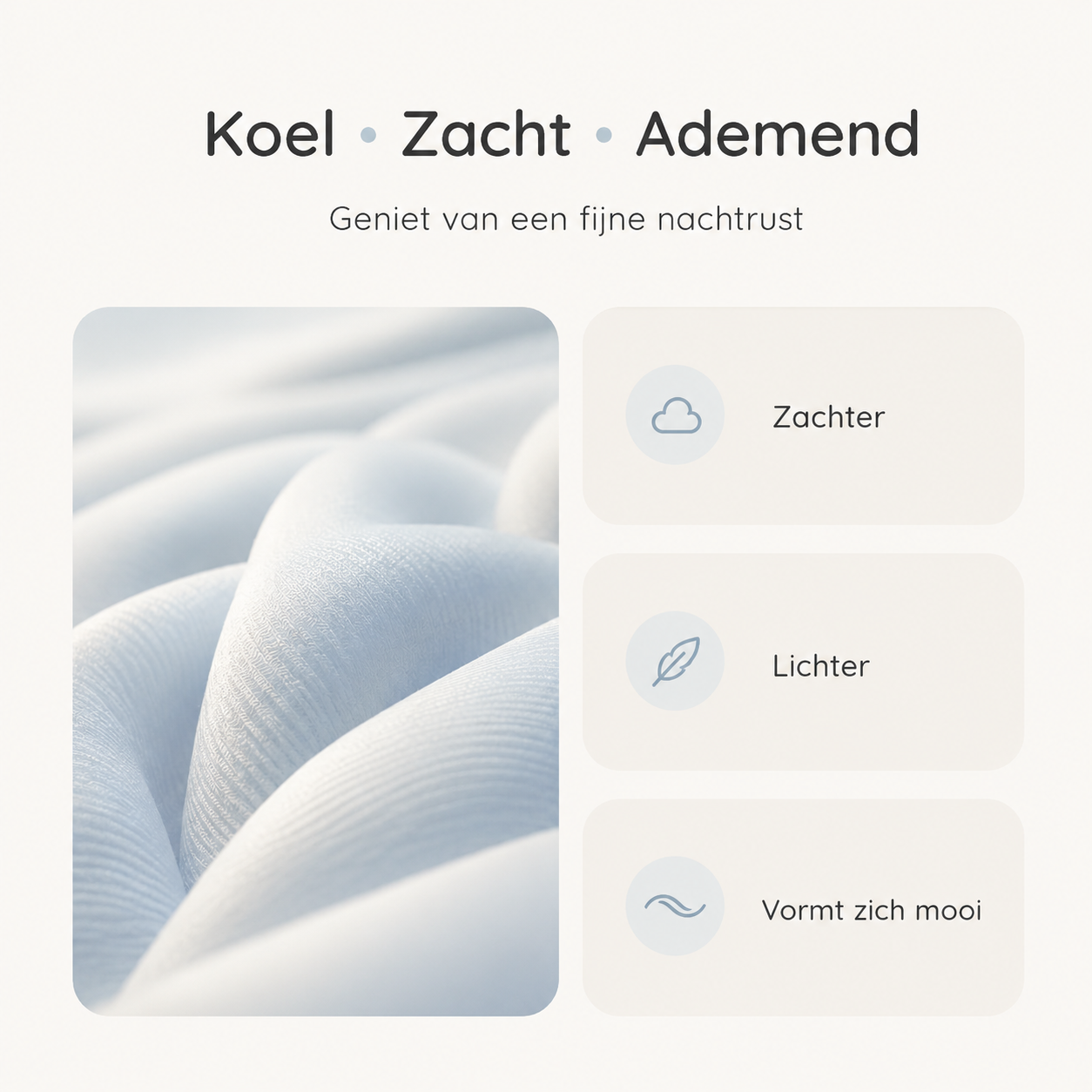 CoolBed™ Koelend Zomerdekbed — Koel slapen. Comfortabel toegedekt.