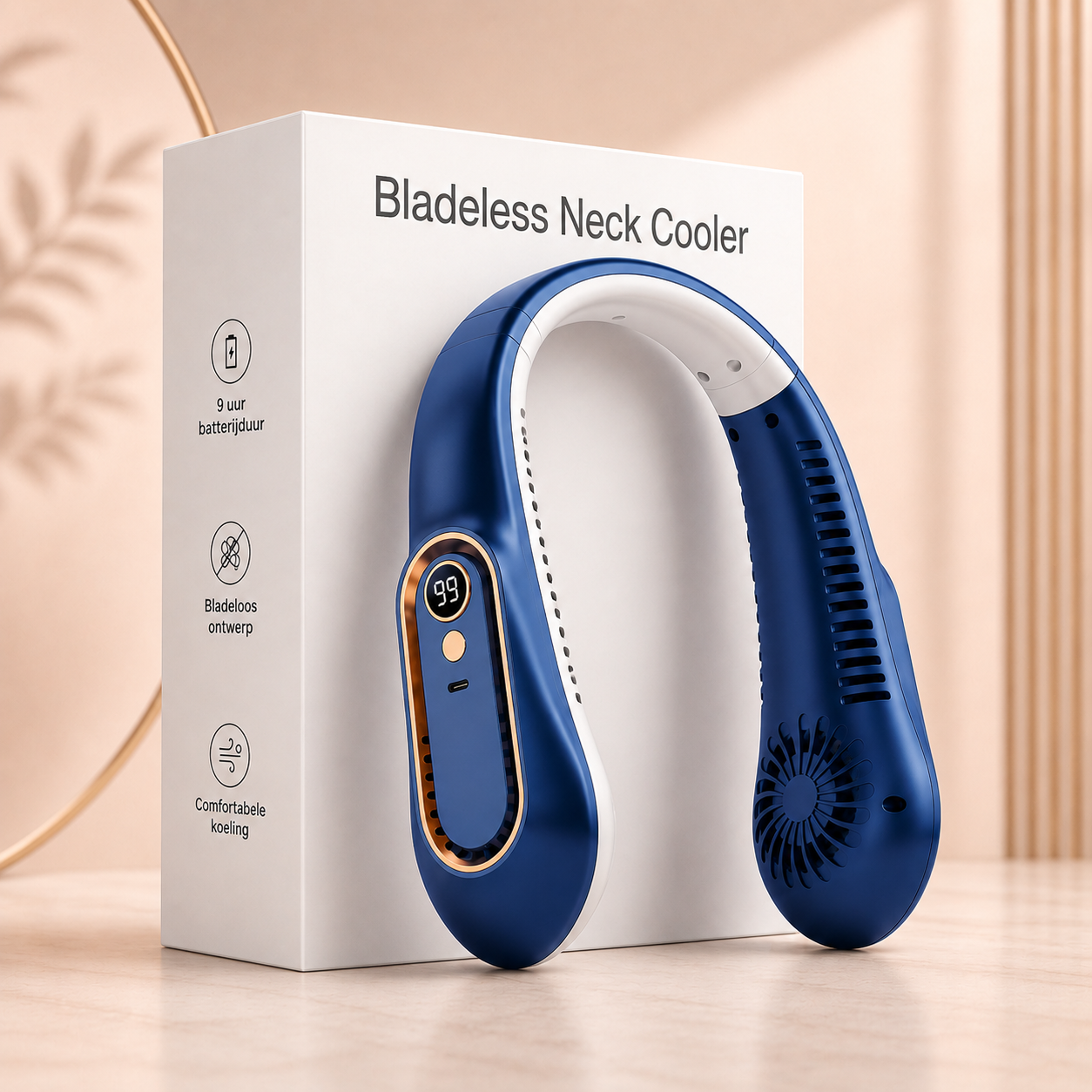 CoolWave™ Nekventilator – Frisse verkoeling, waar je ook bent.
