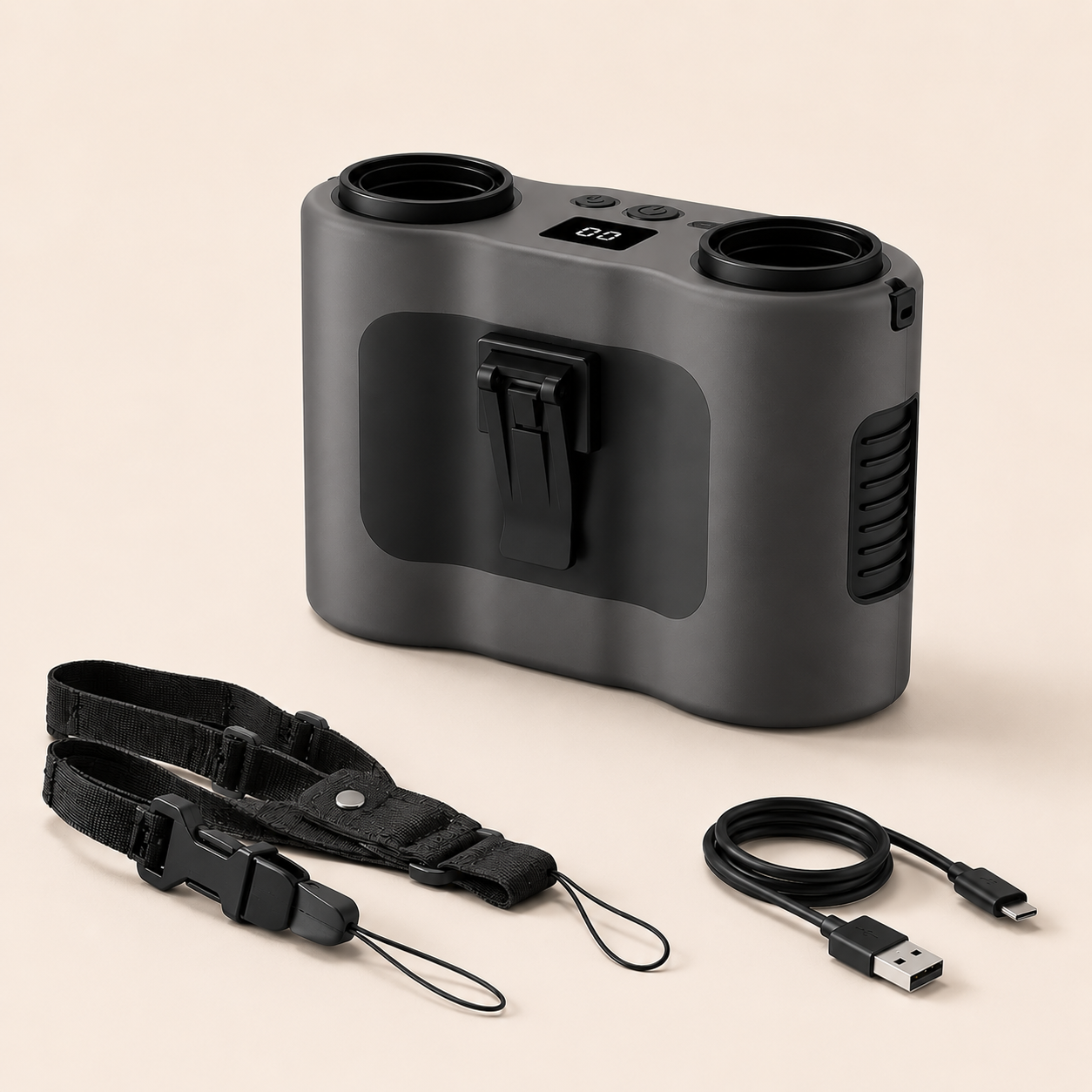 CoolClip™ Tailleventilator – Handsfree verkoeling op warme dagen.