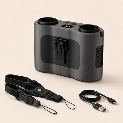 CoolClip™ Tailleventilator – Handsfree verkoeling op warme dagen.