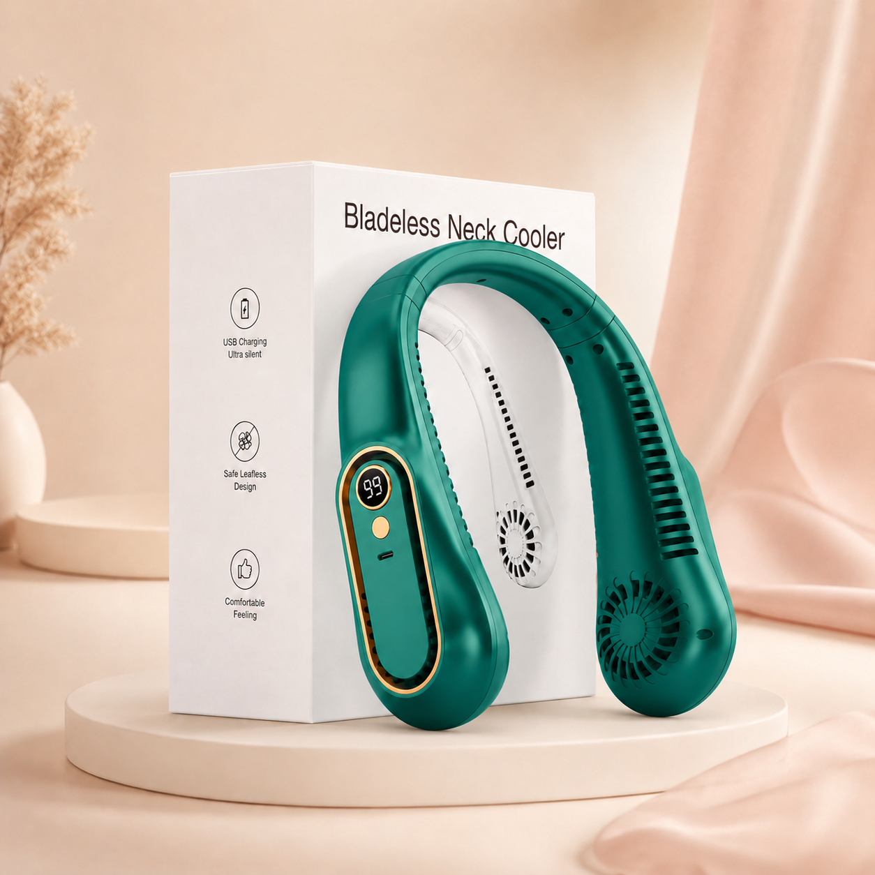 CoolWave™ Nekventilator – Frisse verkoeling, waar je ook bent.