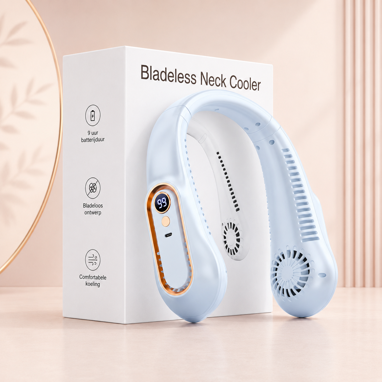 CoolWave™ Nekventilator – Frisse verkoeling, waar je ook bent.