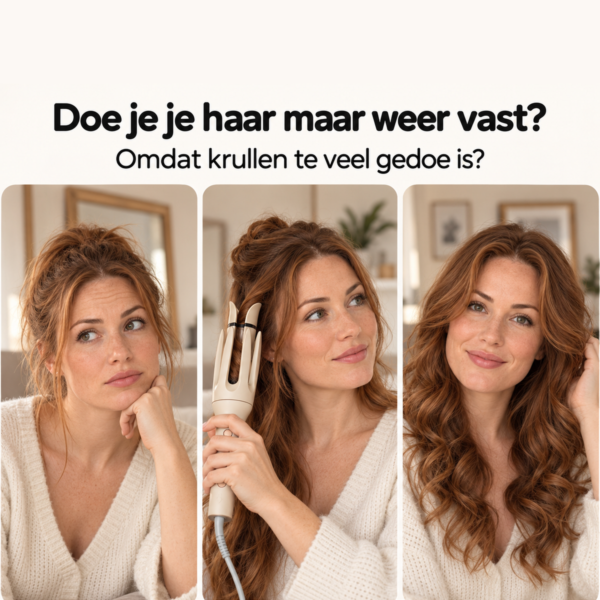 CurlMate™ Automatische Krultang — Jouw makkelijke weg naar mooie krullen.