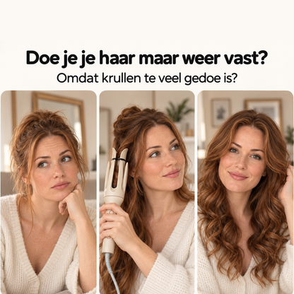 CurlMate™ Automatische Krultang — Jouw makkelijke weg naar mooie krullen.