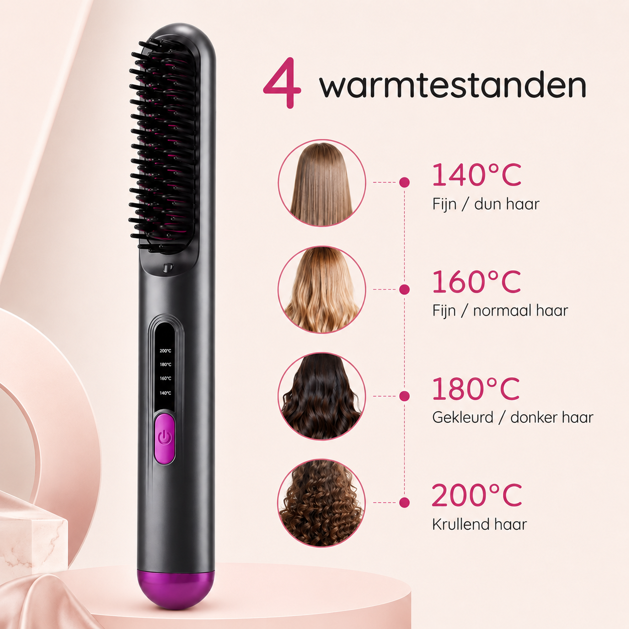 SmoothBrush™ Stijlborstel — Makkelijk glad. Mooi verzorgd.
