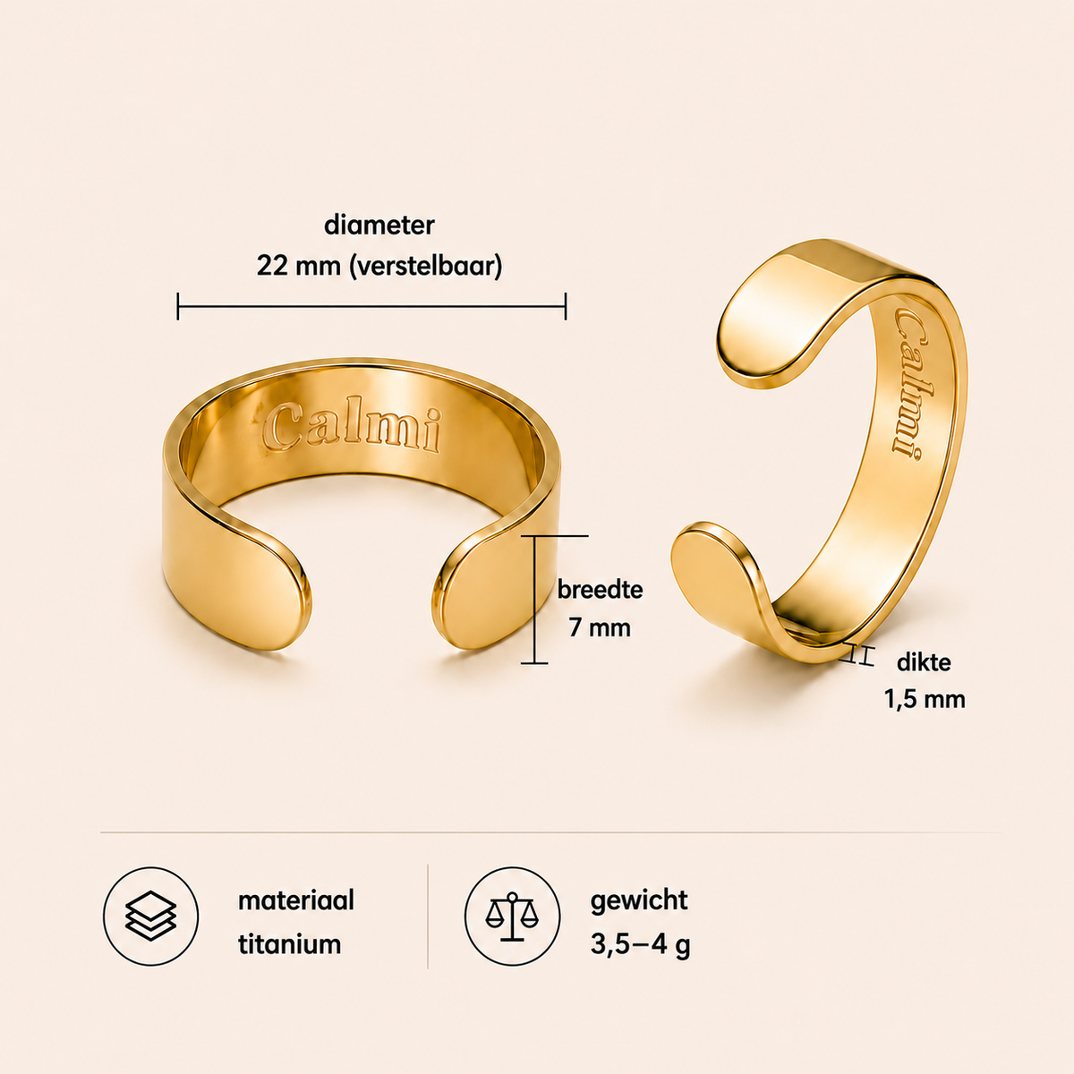 Calméa™ Acupressuur Ring — Even terug naar jezelf.