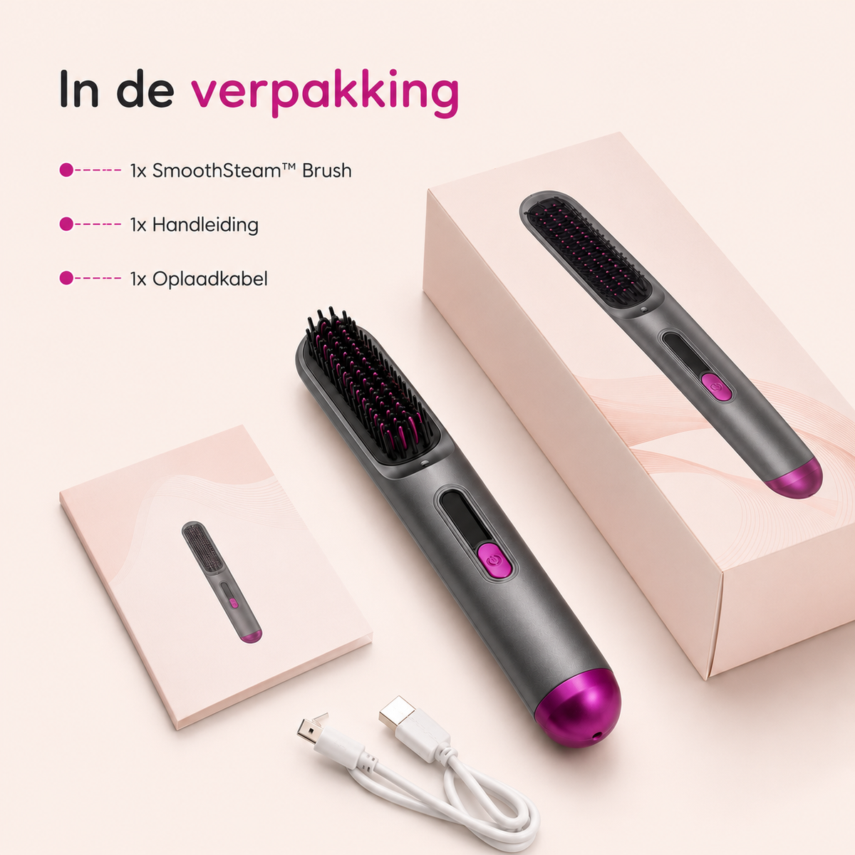 SmoothBrush™ Stijlborstel — Makkelijk glad. Mooi verzorgd.
