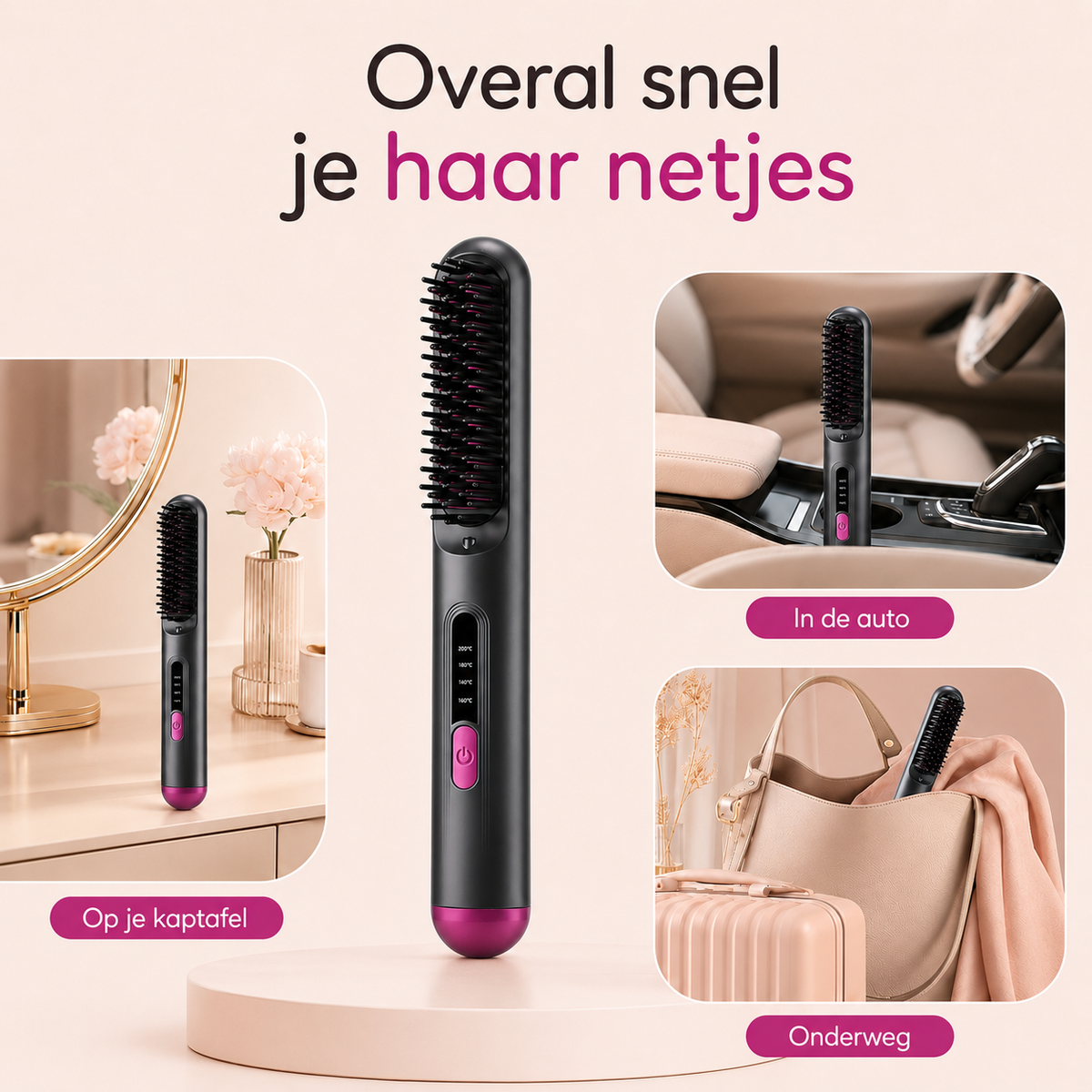 SmoothBrush™ Stijlborstel — Makkelijk glad. Mooi verzorgd.
