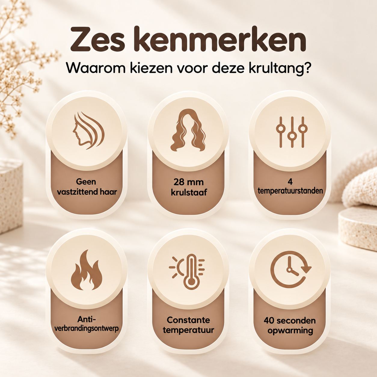 CurlMate™ Automatische Krultang — Jouw makkelijke weg naar mooie krullen.