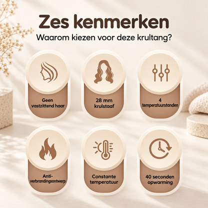 CurlMate™ Automatische Krultang — Jouw makkelijke weg naar mooie krullen.